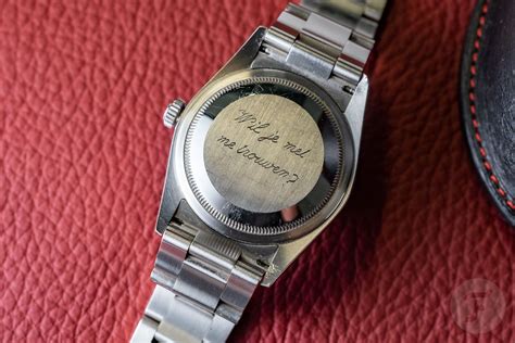 rolex engraved|Rolex caseback engraving.